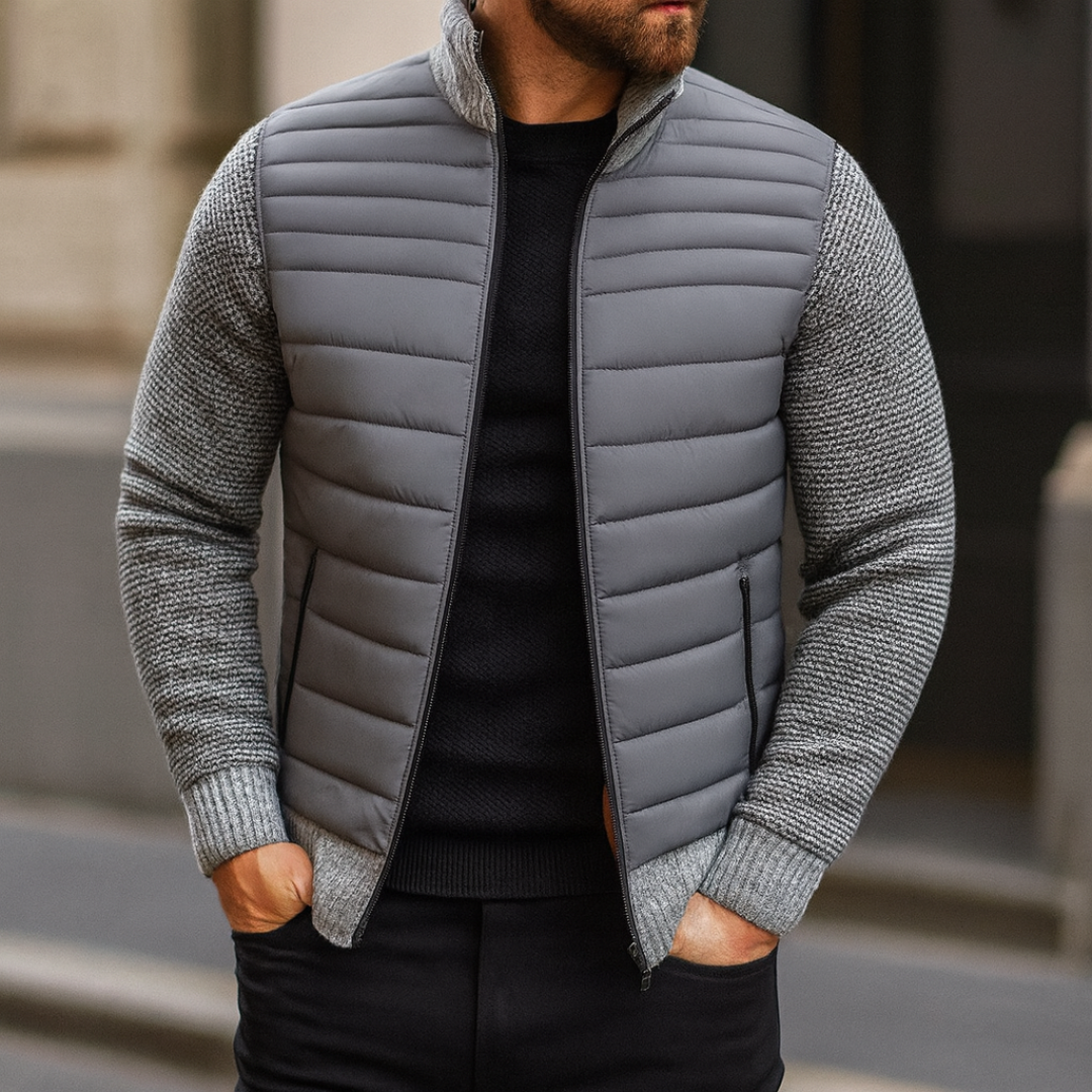 Fleecejacke mit Strickärmeln & warmer Innenfütterung – Nordspur WinterEase