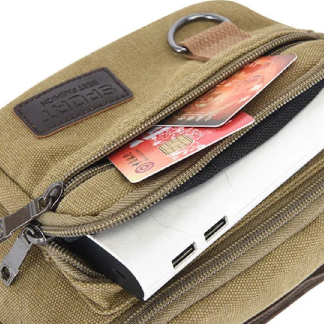 Nordspur | Canvasoro Dicke Canvas-Gürteltasche