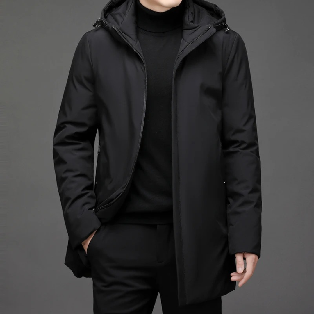 Jacke Herren Winter mit Kapuze & Windschutz – NordShield Parka