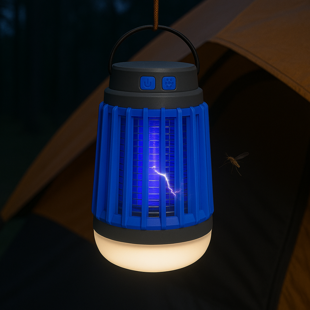 Solar Mückenlampe mit UV & LED Licht – SunZap Nova