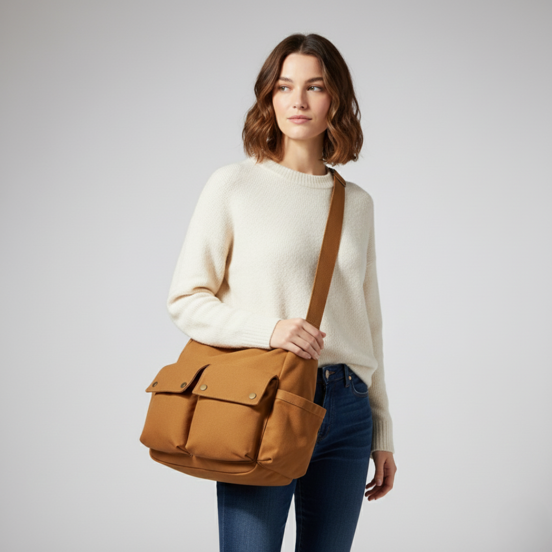 Nordspur | Canvas-Schulter-Satchel-Tasche