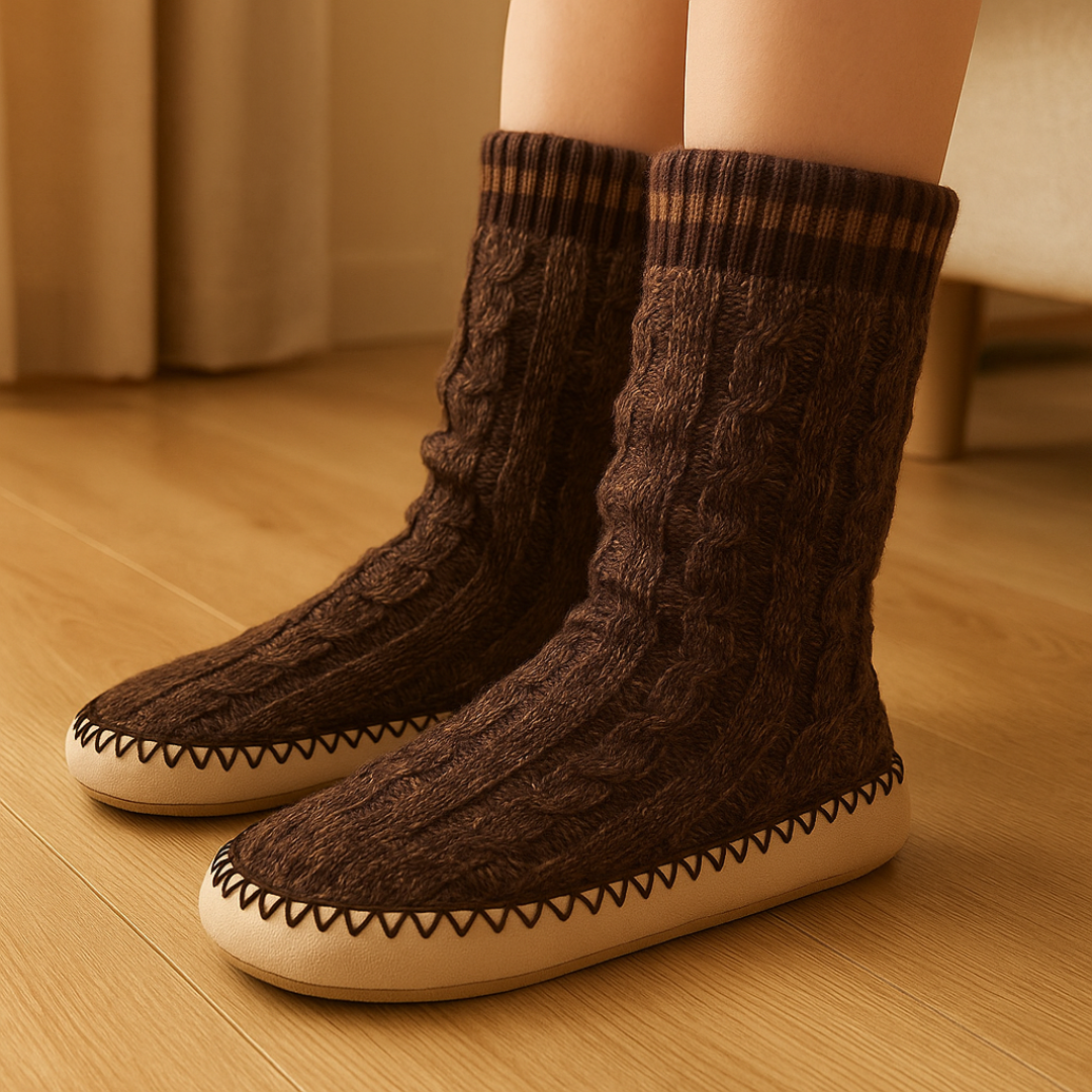 Hausschuhe Winter Socke – WärmeFlex