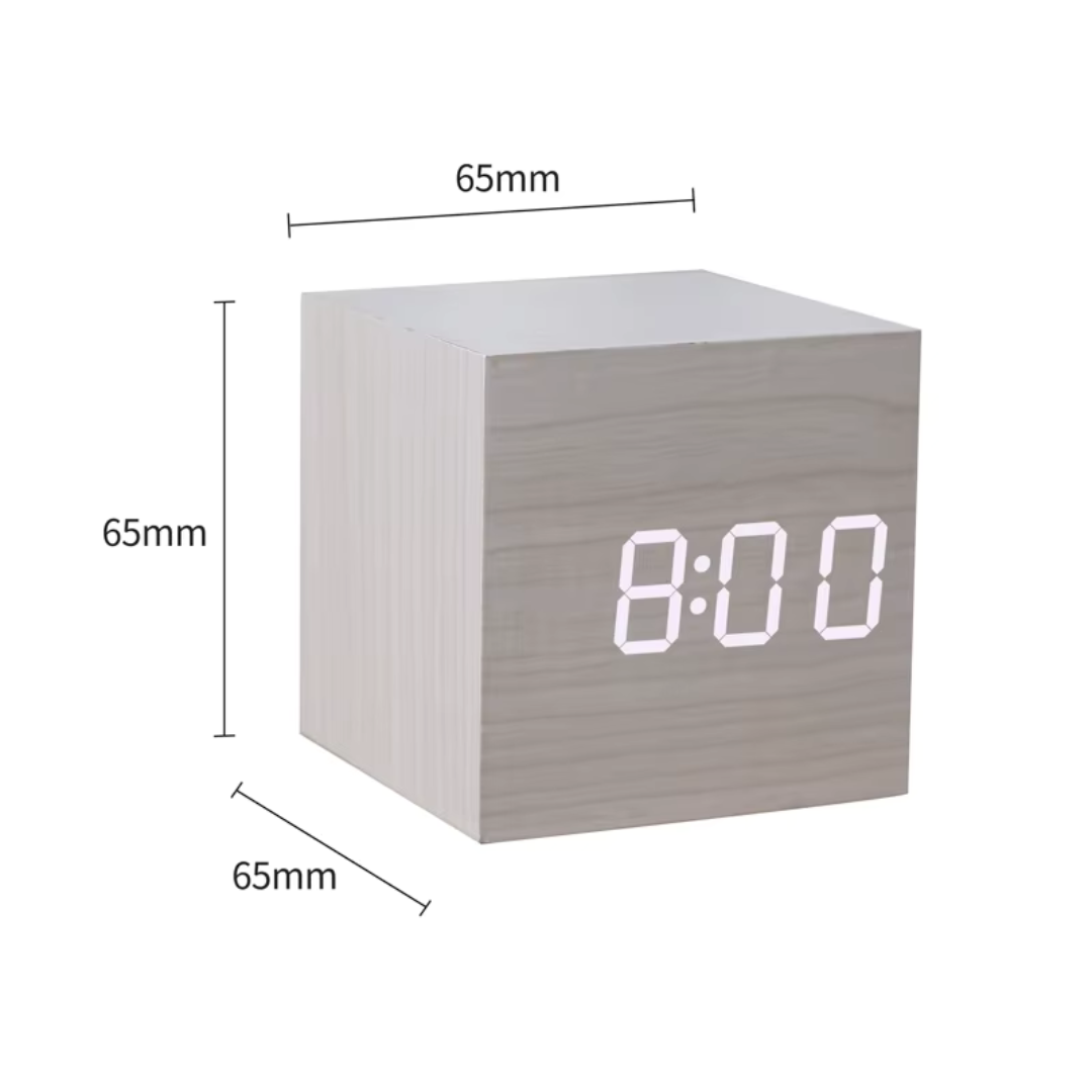 Digitaler Wecker mit LED-Anzeige & Sprachsteuerung – CubeGlow Clock