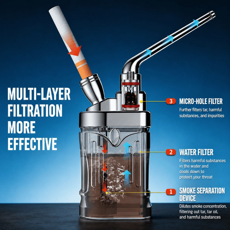 Tragbarer Metall-Wasserfilter