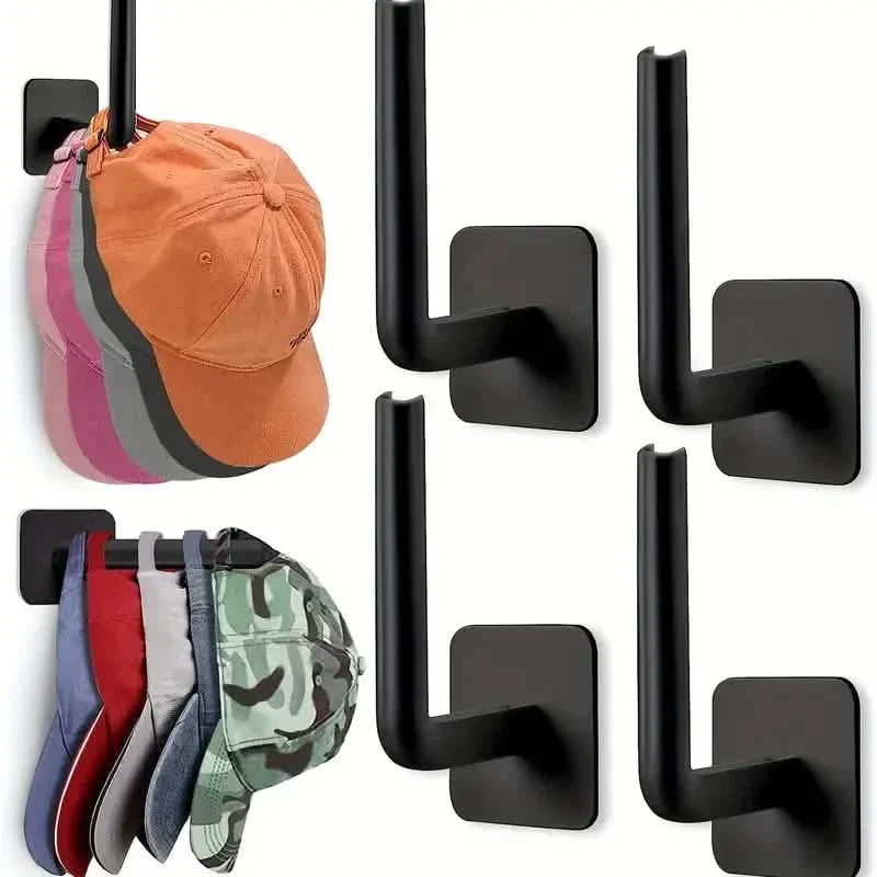4er-Pack: Wand-Hutablage, L-förmige Aufbewahrungsablage mit starkem Klebstoff