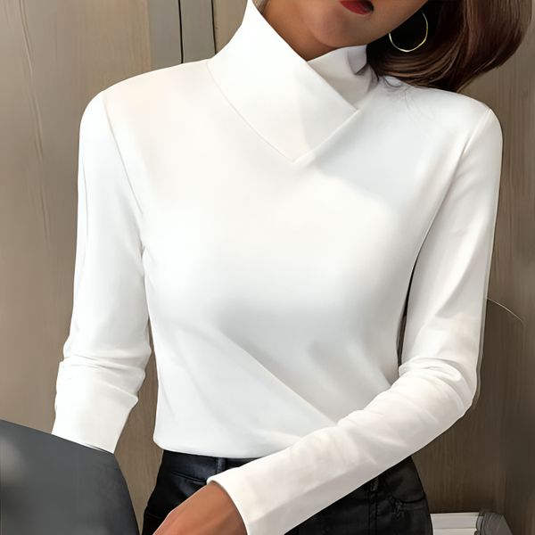 Isabelle Skulpturierter Rollkragenpullover mit weicher Haptik