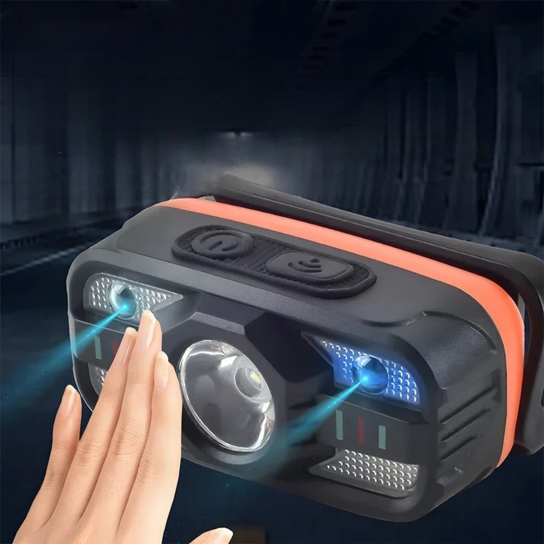 Nordspur | TrailGlint USB-Stirnlampe mit Bewegungssensor