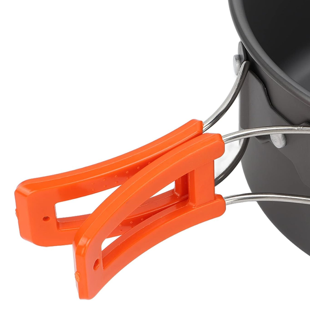 Kochgeschirr Set mit Kessel für Camping & Trekking – KocherSet Plus