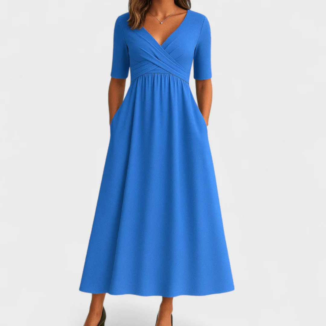 Elegantes Kleid mit Bauchkaschierung