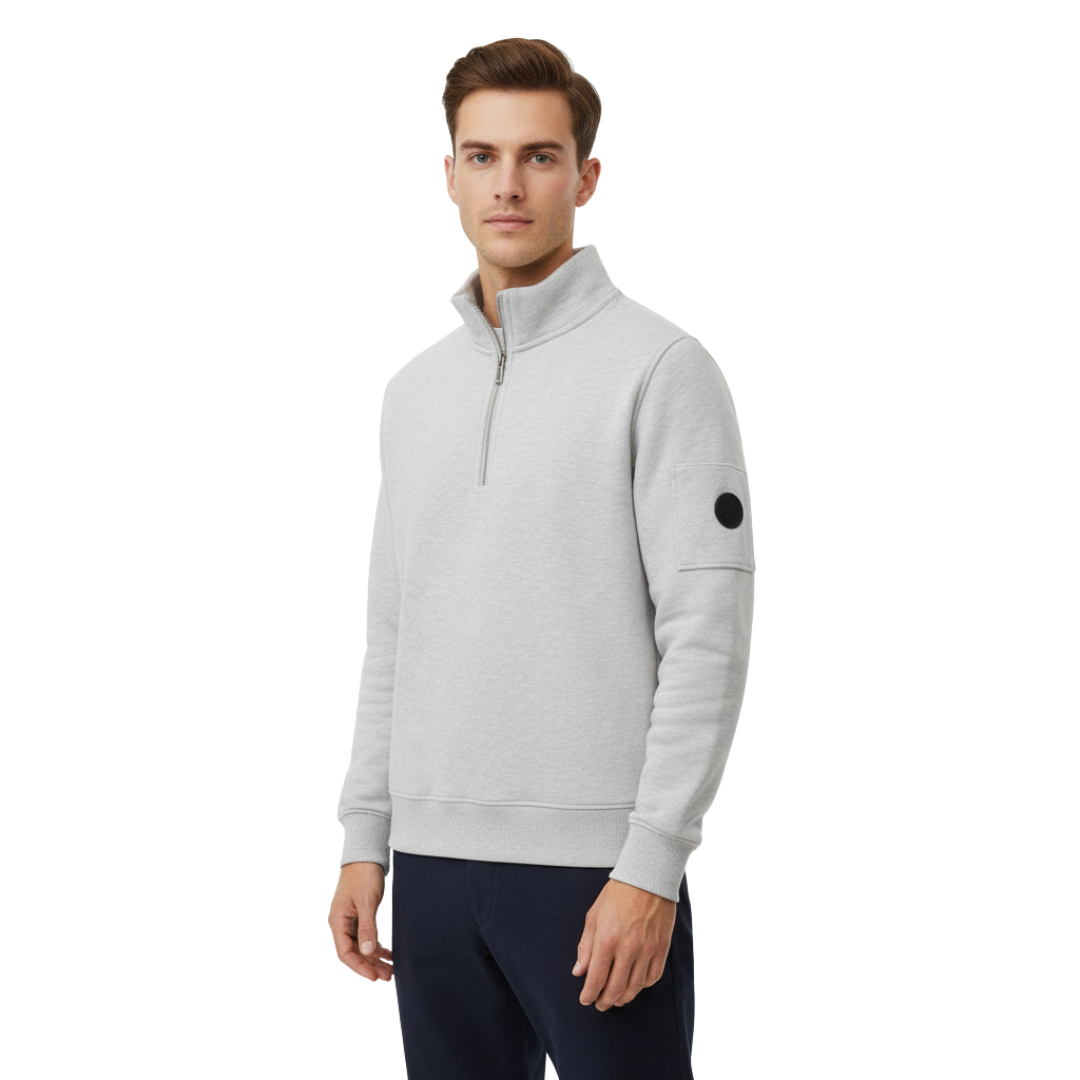 Nordspur | UrbanCore Strickpullover mit Halb-Reißverschluss