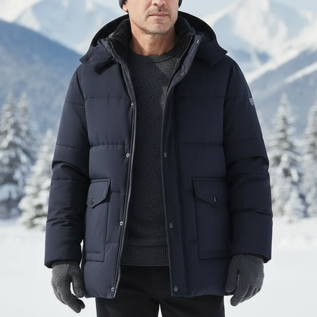 Jacke mit Fleecefutter & Abnehmbarer Kapuze – Nordfell Parka