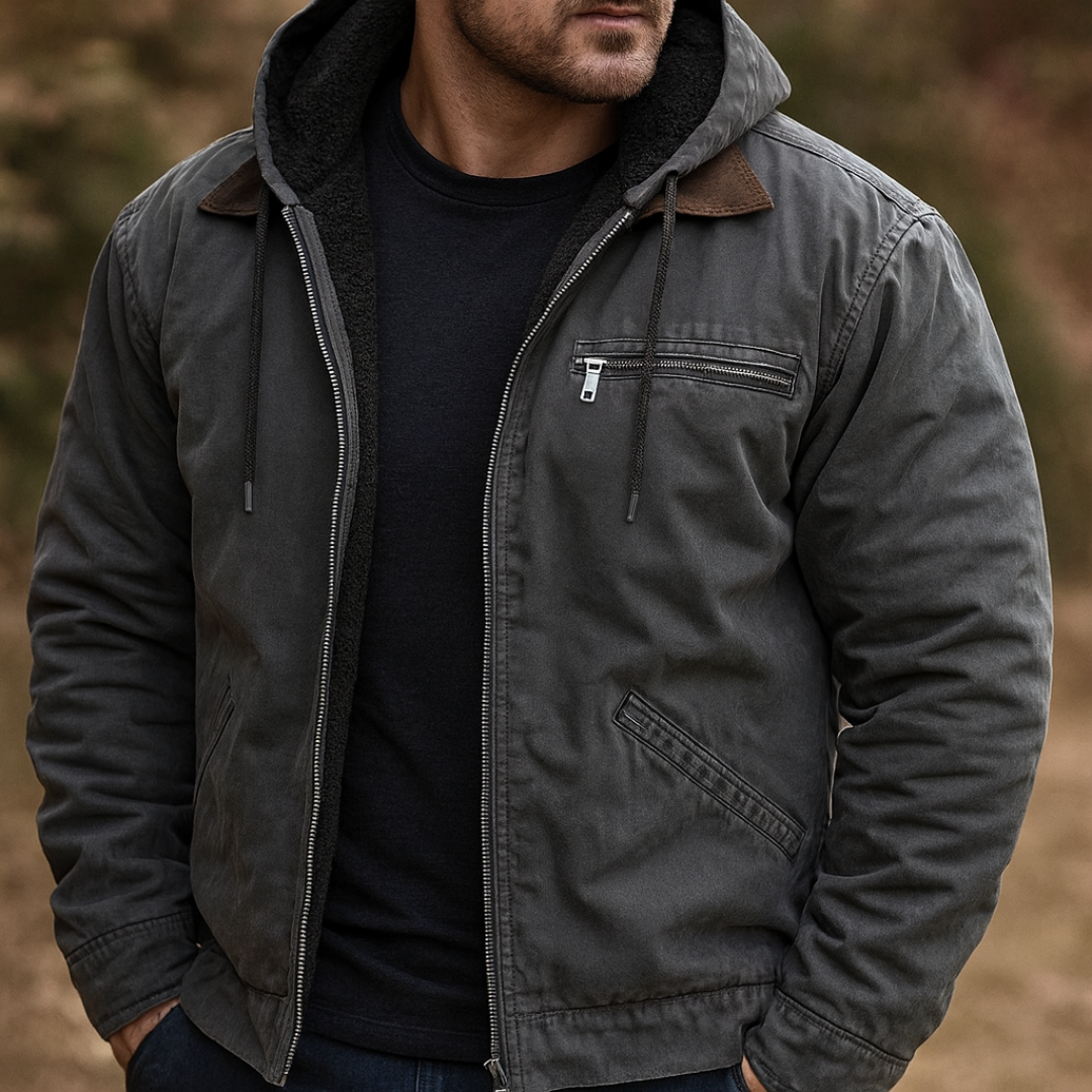 Herbstjacke mit warmer Fleece-Innenseite & Kapuze – Nordspur UrbanHeat
