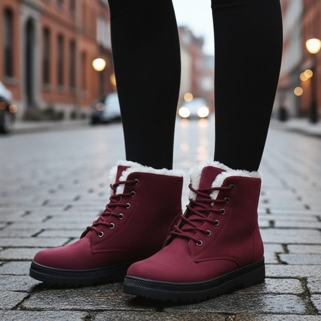 Damen Winter Schuhe mit Warmfutter & Rutschfester Sohle – SnowLuxe Boots