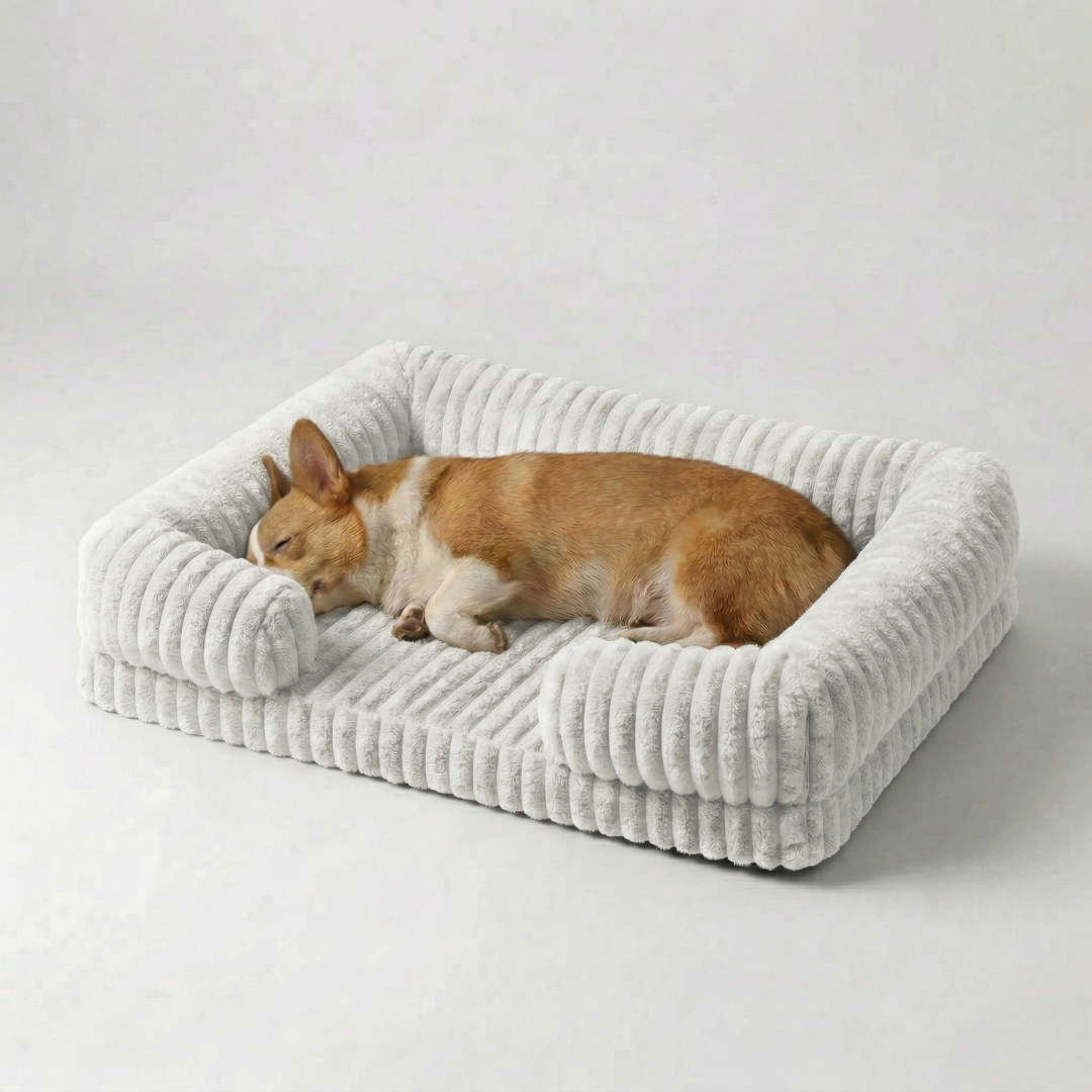 Nordspur | Slumbrex Hundebett im Sofa-Stil mit PP-Baumwoll-Füllung