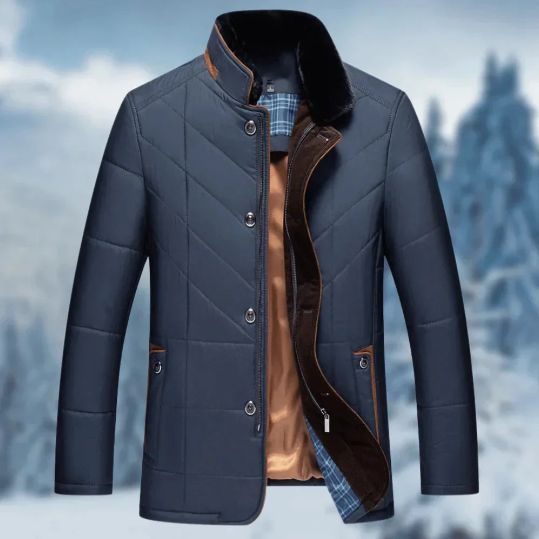 Wintermantel Herren wasserdicht & gefüttert – Nordberg Quilted Coat