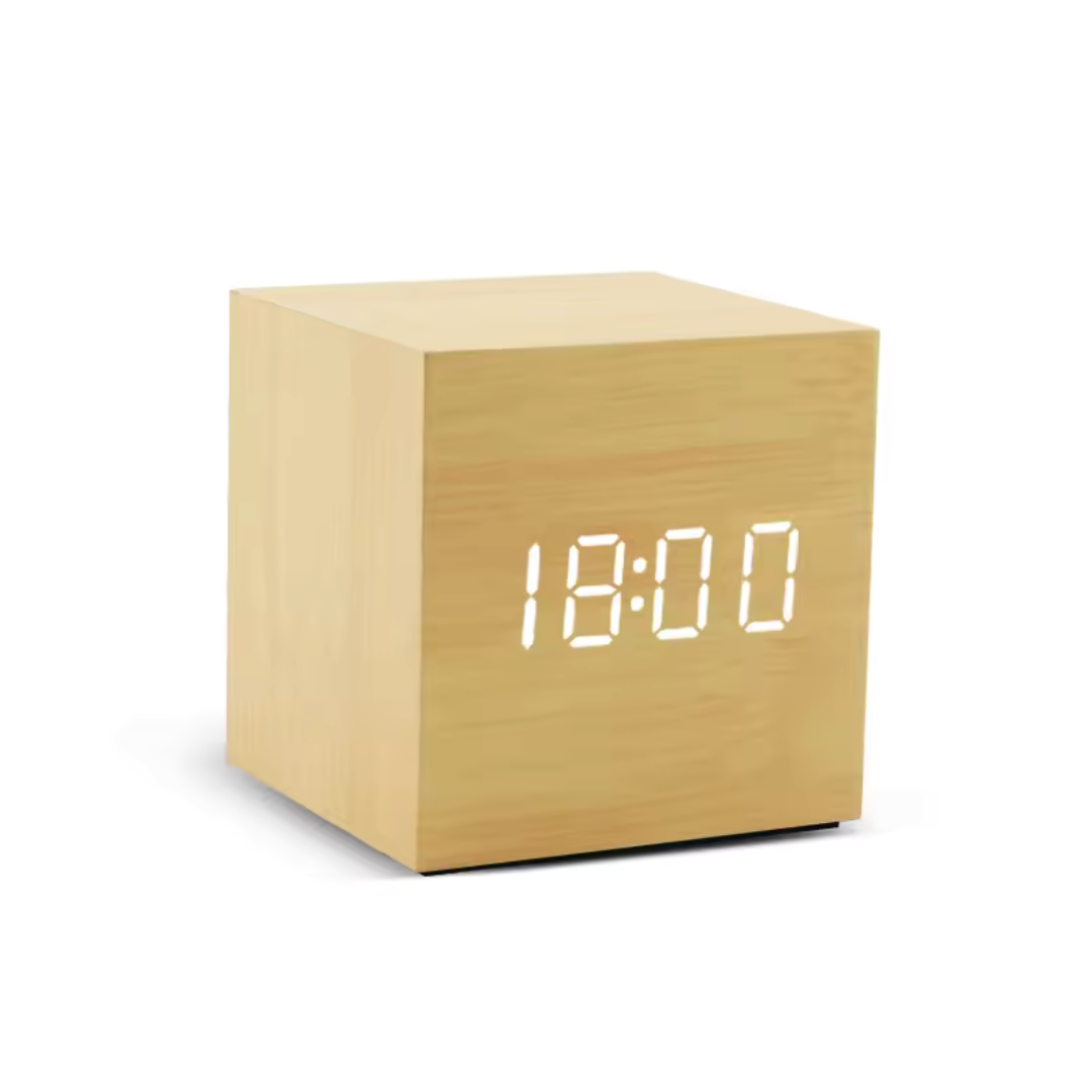 Digitaler Wecker mit LED-Anzeige & Sprachsteuerung – CubeGlow Clock