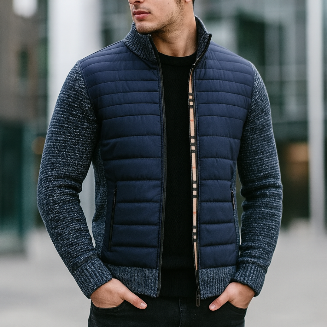 Fleecejacke mit Strickärmeln & warmer Innenfütterung – Nordspur WinterEase