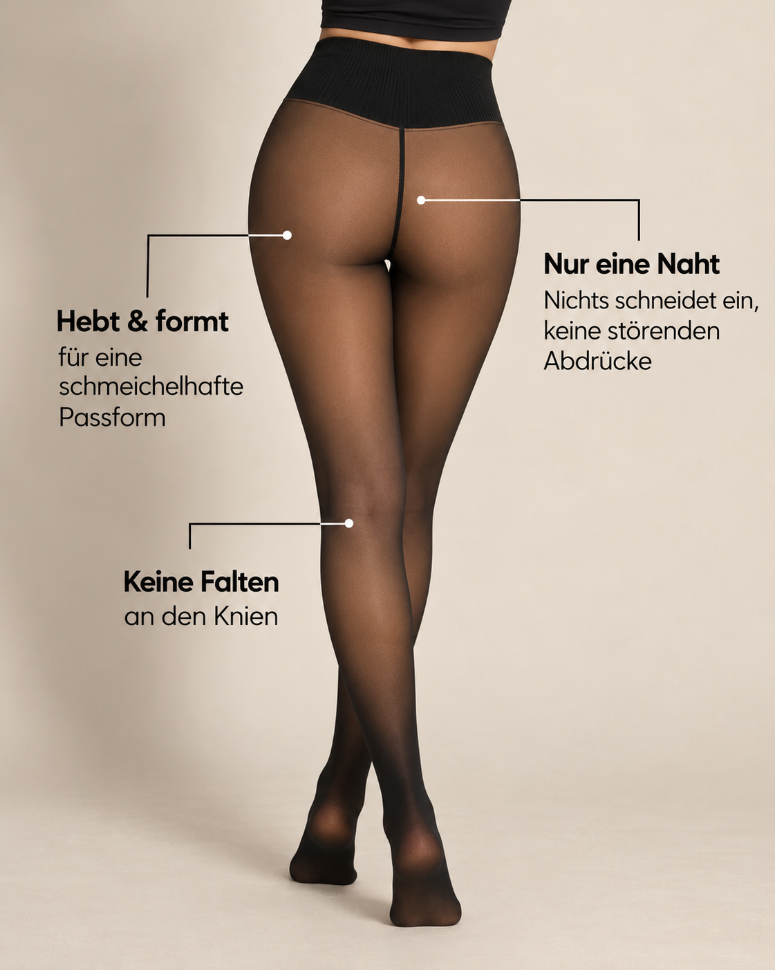 Magic Leggings – Fleece-gefüttert in Nylon-Optik