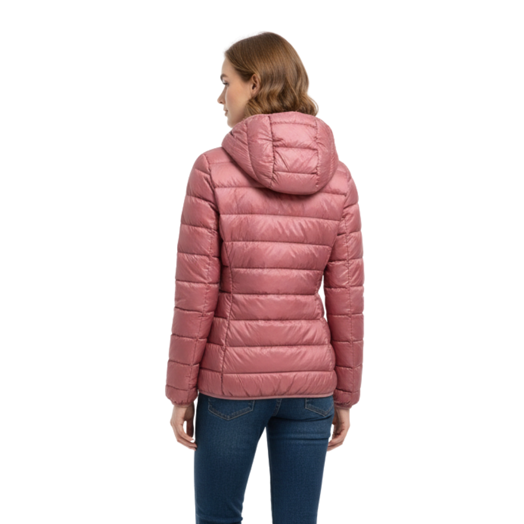 Wasserdichte Steppjacke mit Kapuze – Winddichter Wintermantel