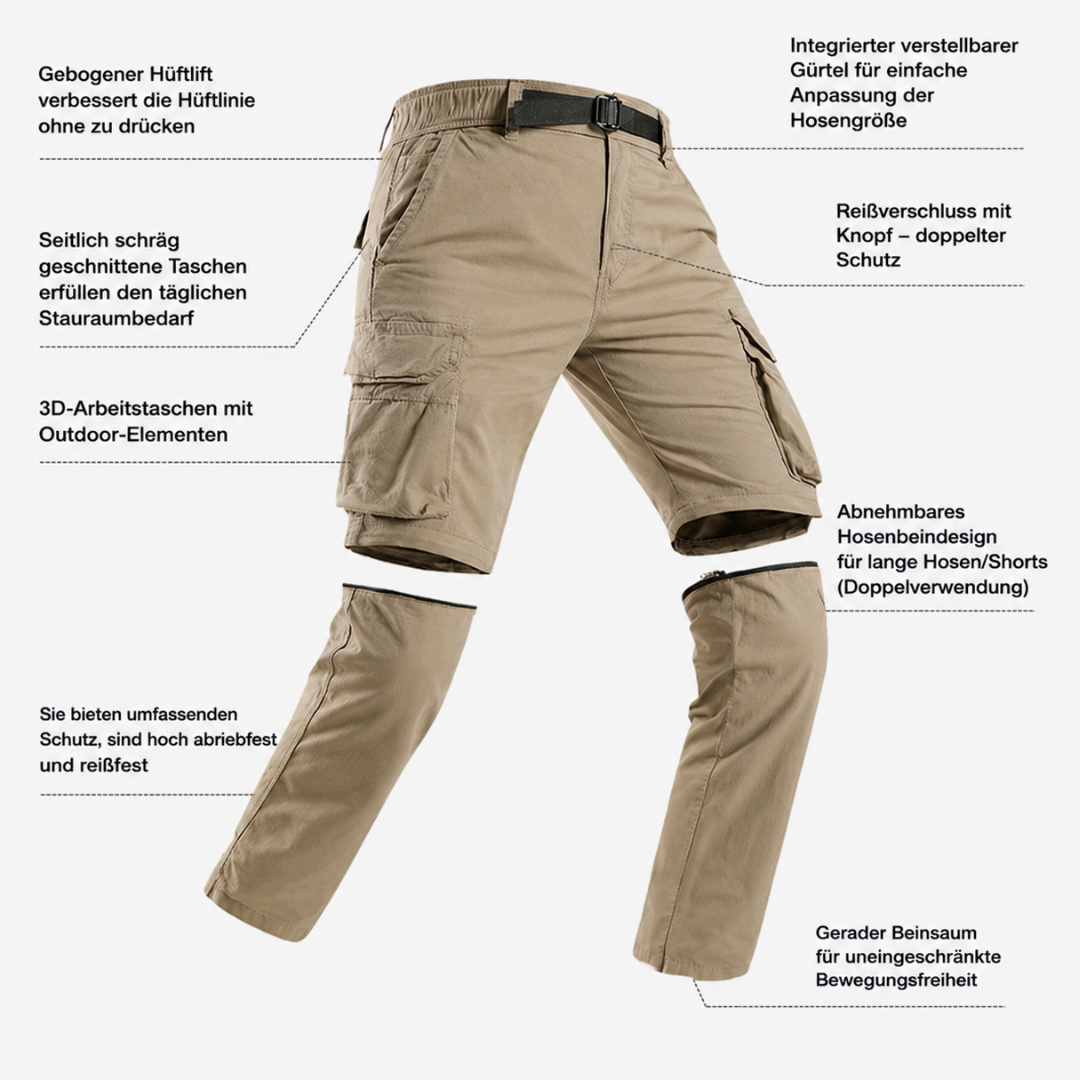 Nordspur | Trailzoff Convertible Zip-Off Cargohose