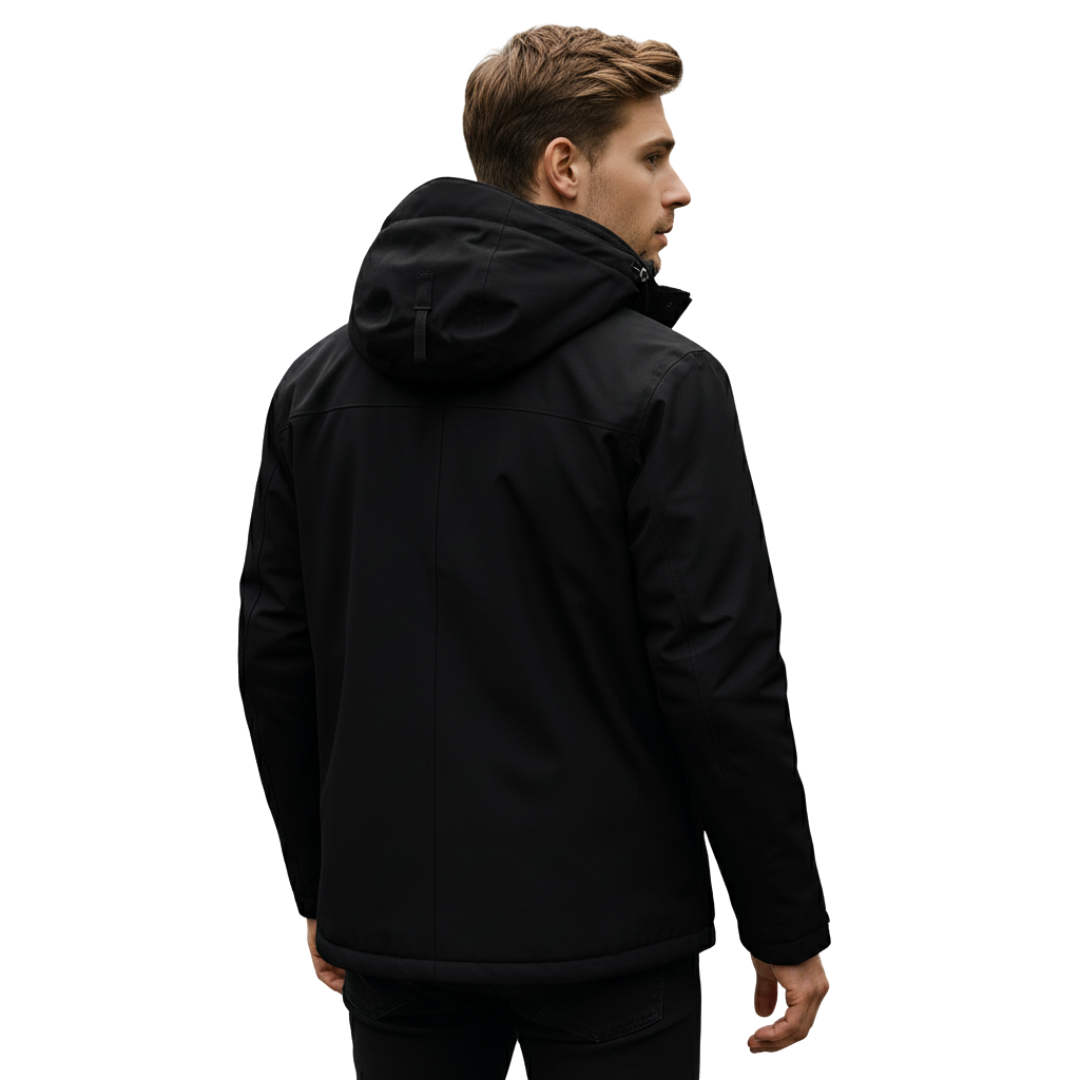 Wasserdichte Herrenjacke mit Kapuze – Regen- & Winddichte Jacke