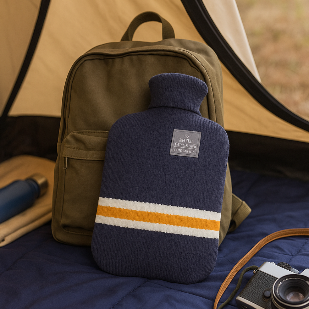 Wärmflasche 2000 ml mit Strickbezug – ThermoComfort