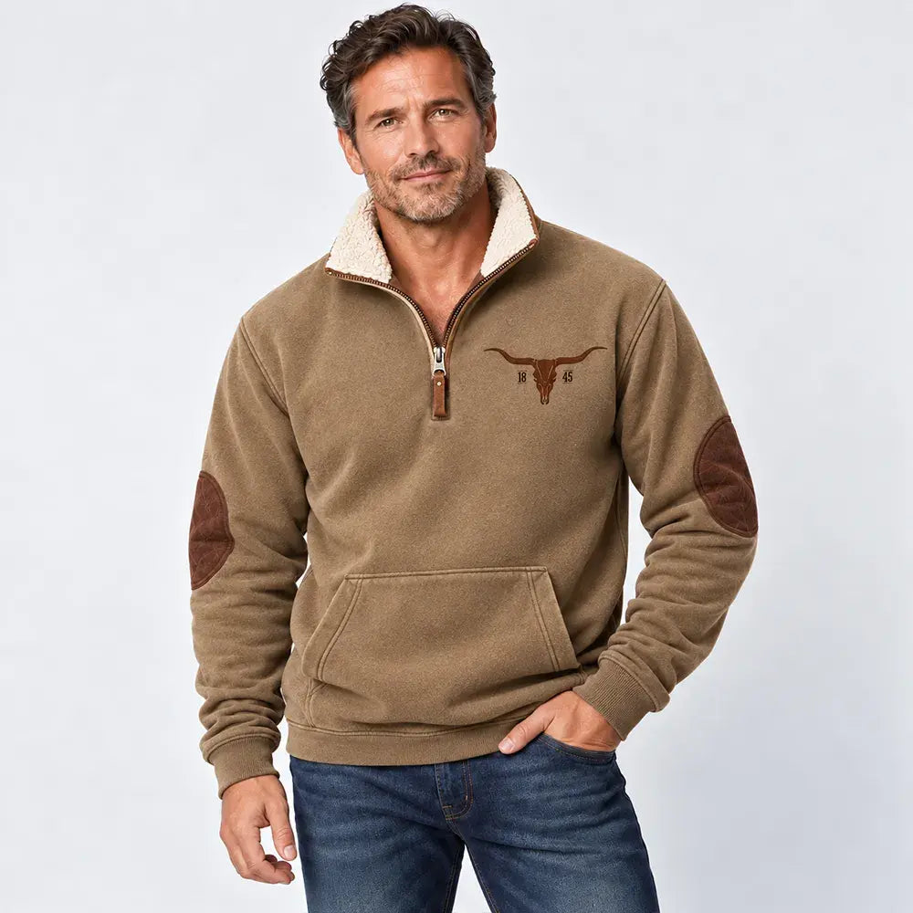 Modernes Herren-Langarmshirt mit 3D-Druck für Herbst/Winter