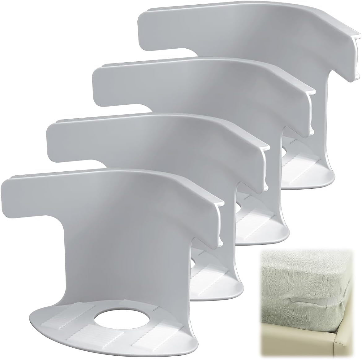 Rutschfeste Betteckenclips