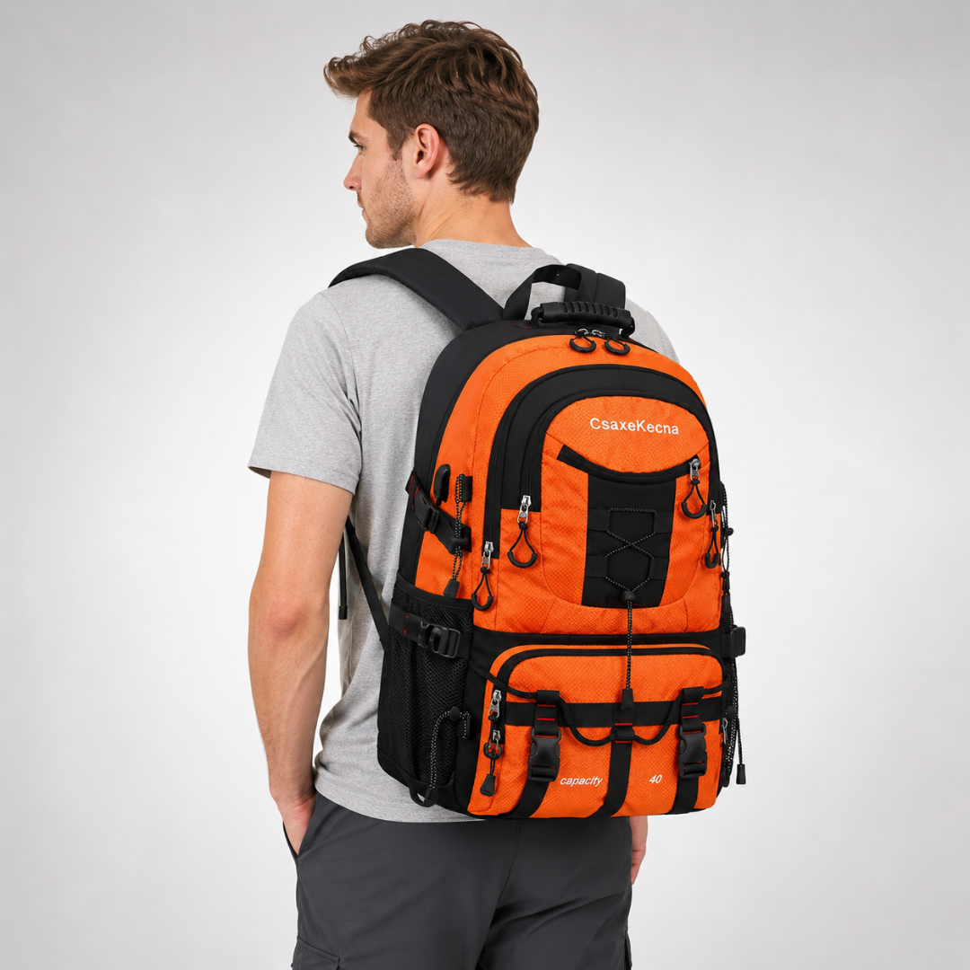 Wanderrucksack 40L mit USB-Anschluss – BergTrail Pro