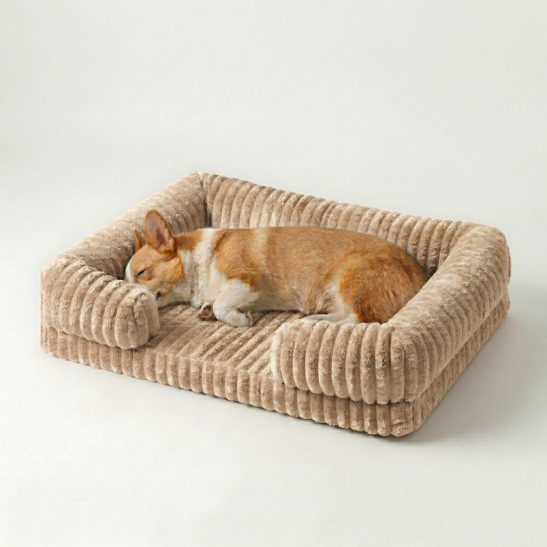Nordspur | Slumbrex Hundebett im Sofa-Stil mit PP-Baumwoll-Füllung
