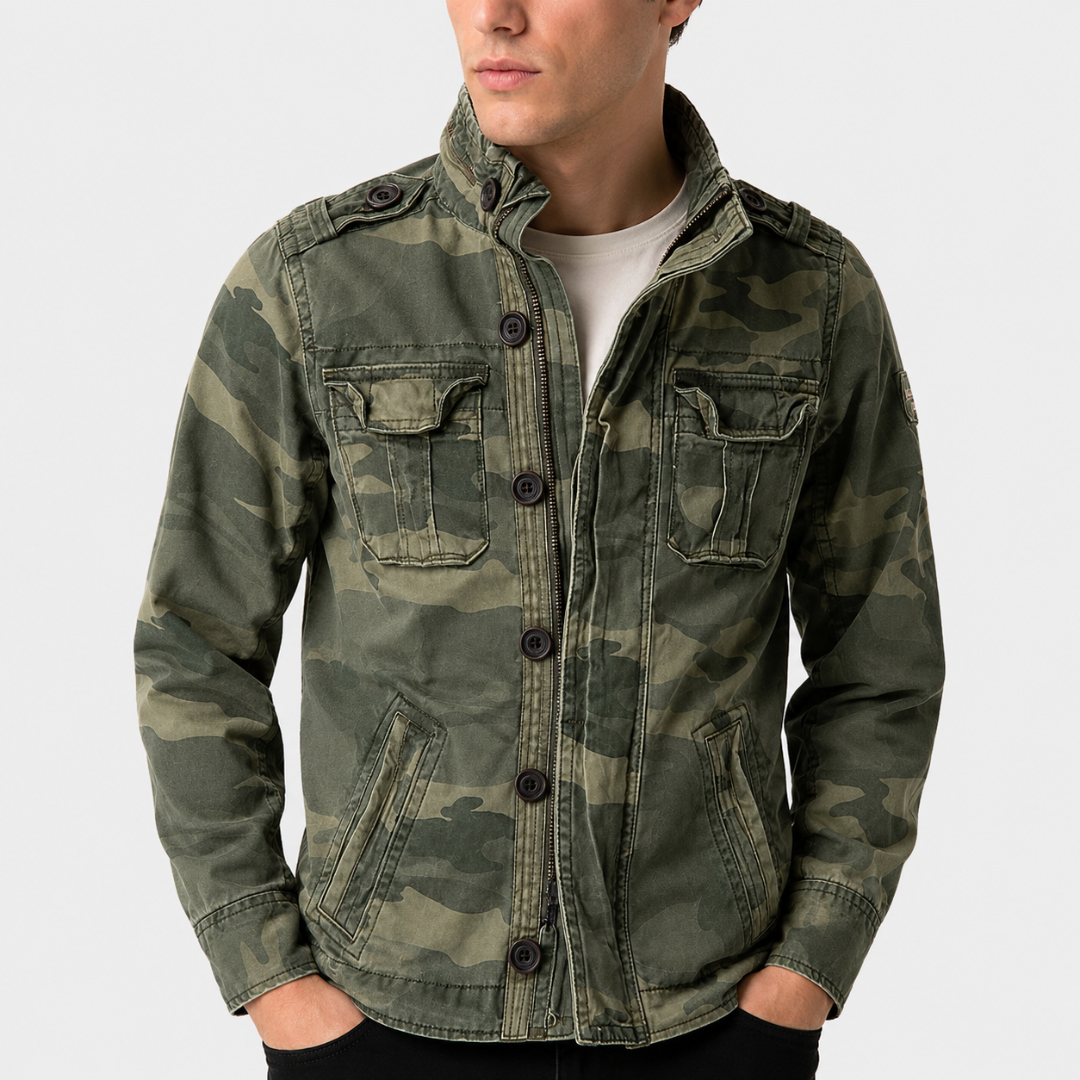 Cargo Jeansjacke mit Mehrfach-Taschen & Robustem Design – UrbanTrail Jacket