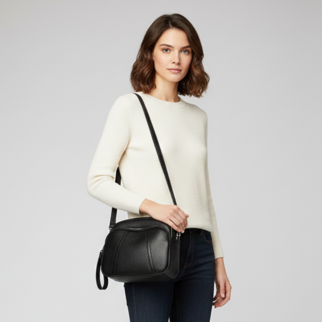 Nordspur | Weiche Satchel-Tasche in genarbter Optik