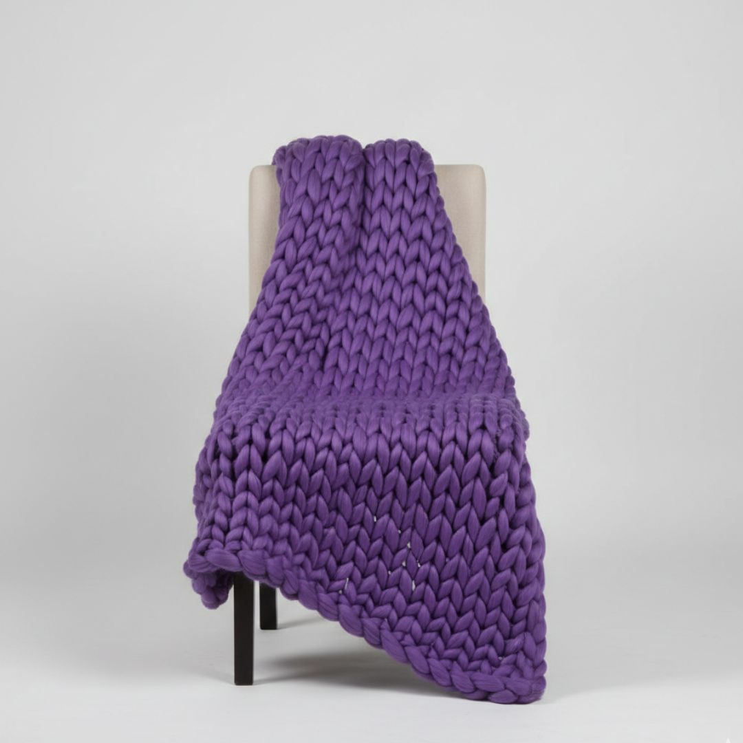 Nordspur | Veloroo Chunky-Strickwurfdecke