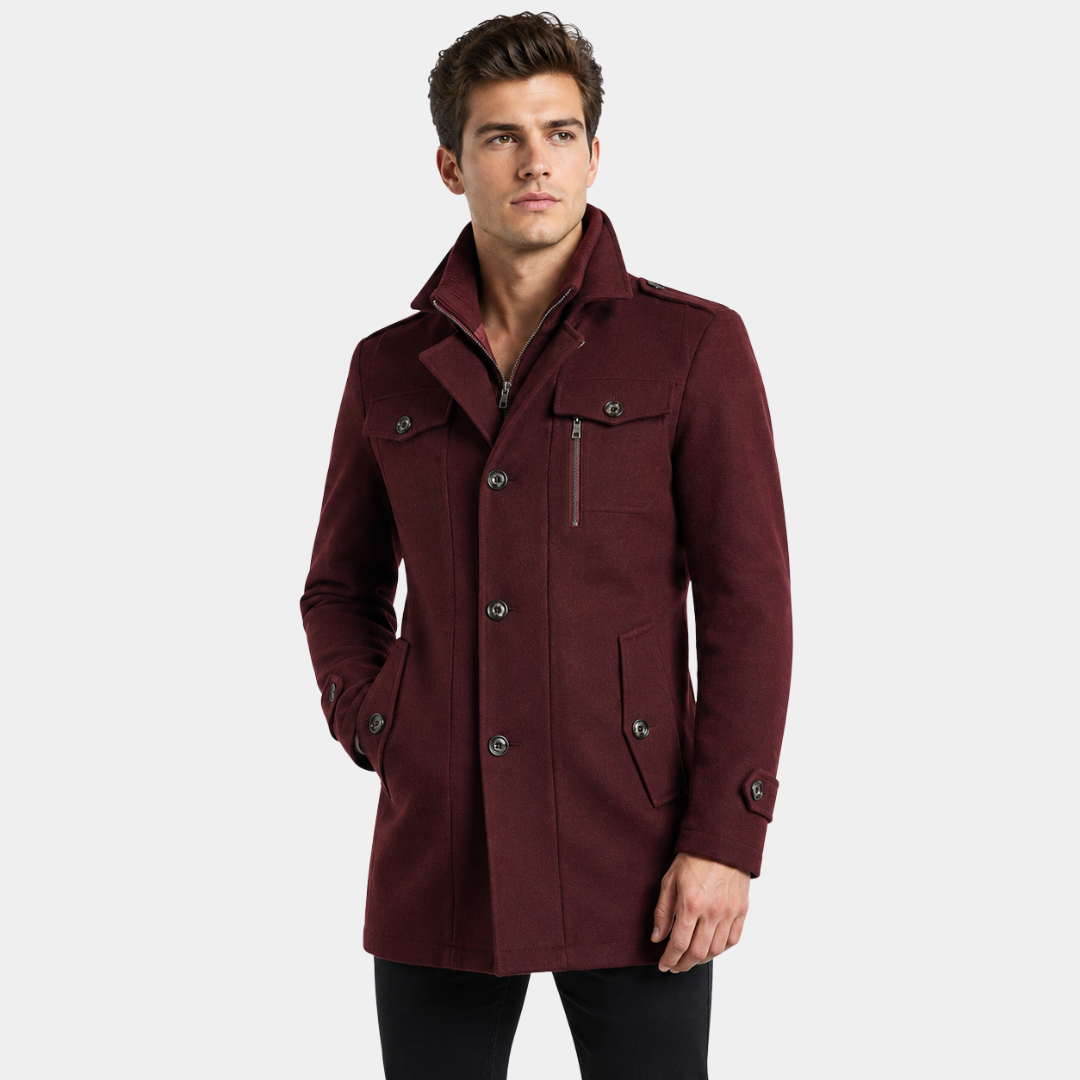 Winterjacke Herren mit Stehkragen & Eleganter Passform – NordSpur München Coat