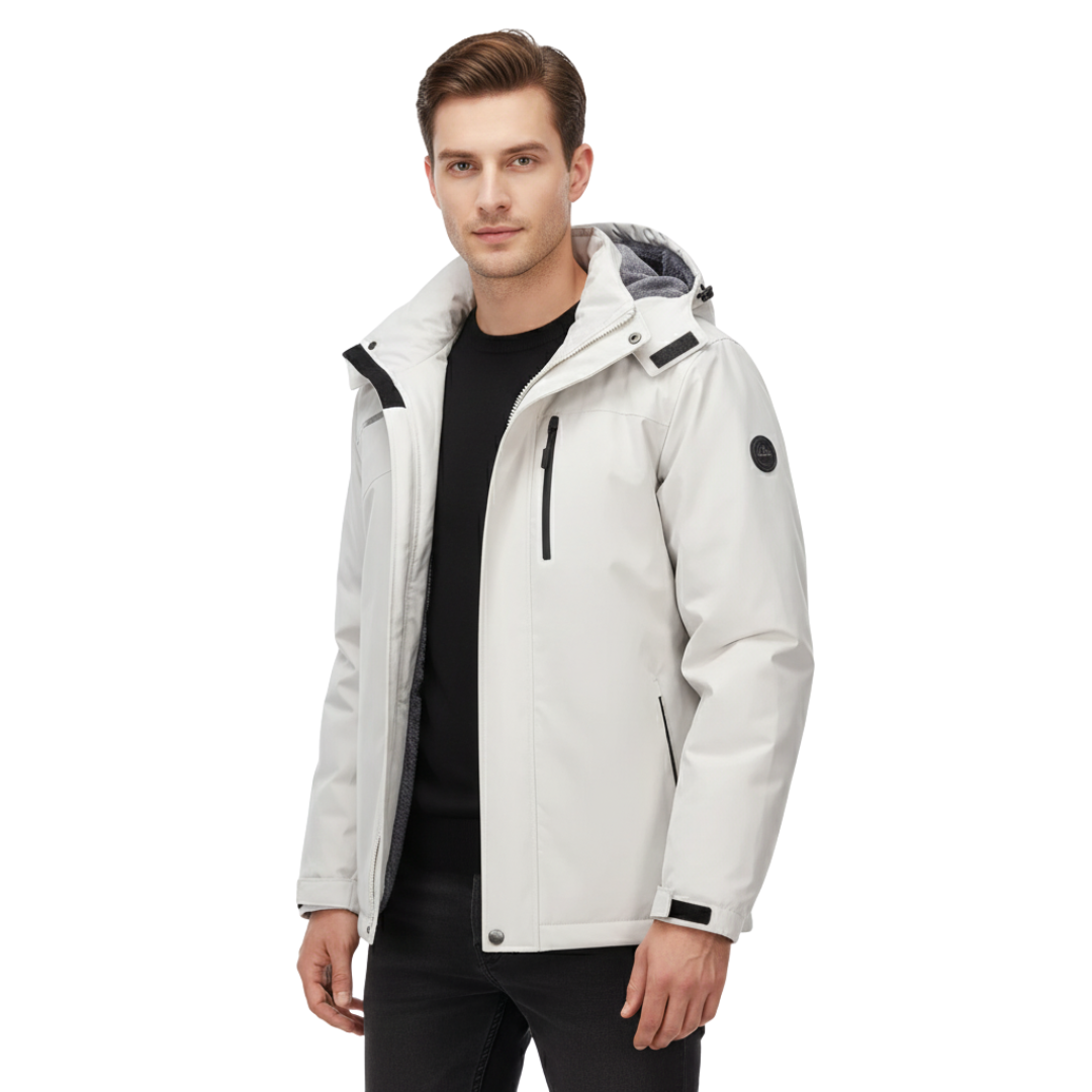 Wasserdichte Herrenjacke mit Kapuze – Regen- & Winddichte Jacke