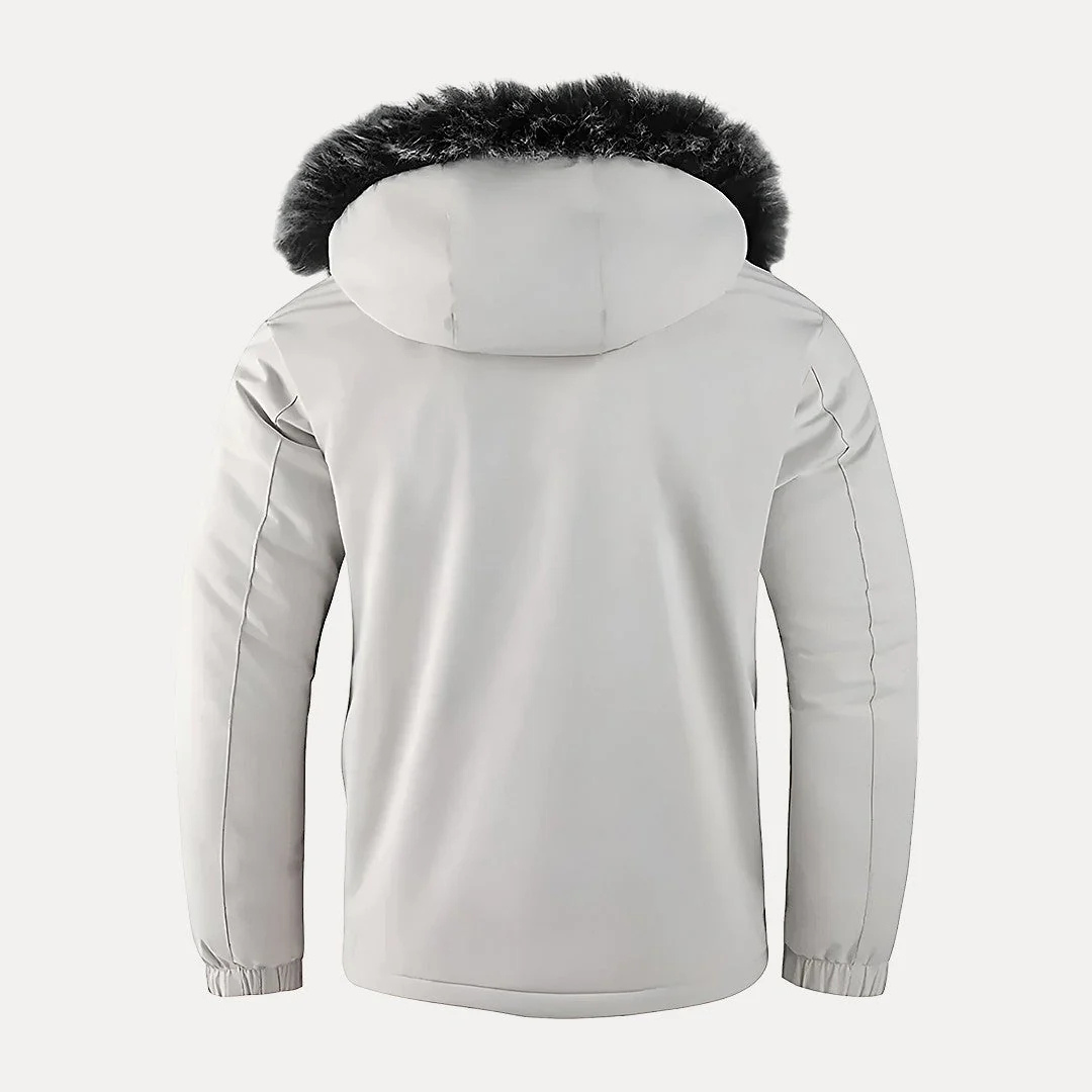 Winter Parka Herren wasserdicht & winddicht mit Kunstfellkapuze – NordFrost Coat