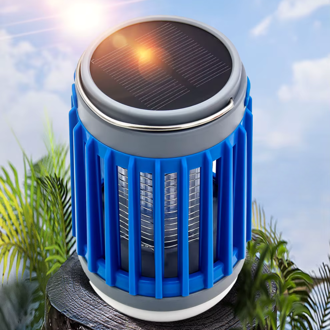 Solar Mückenlampe mit UV & LED Licht – SunZap Nova