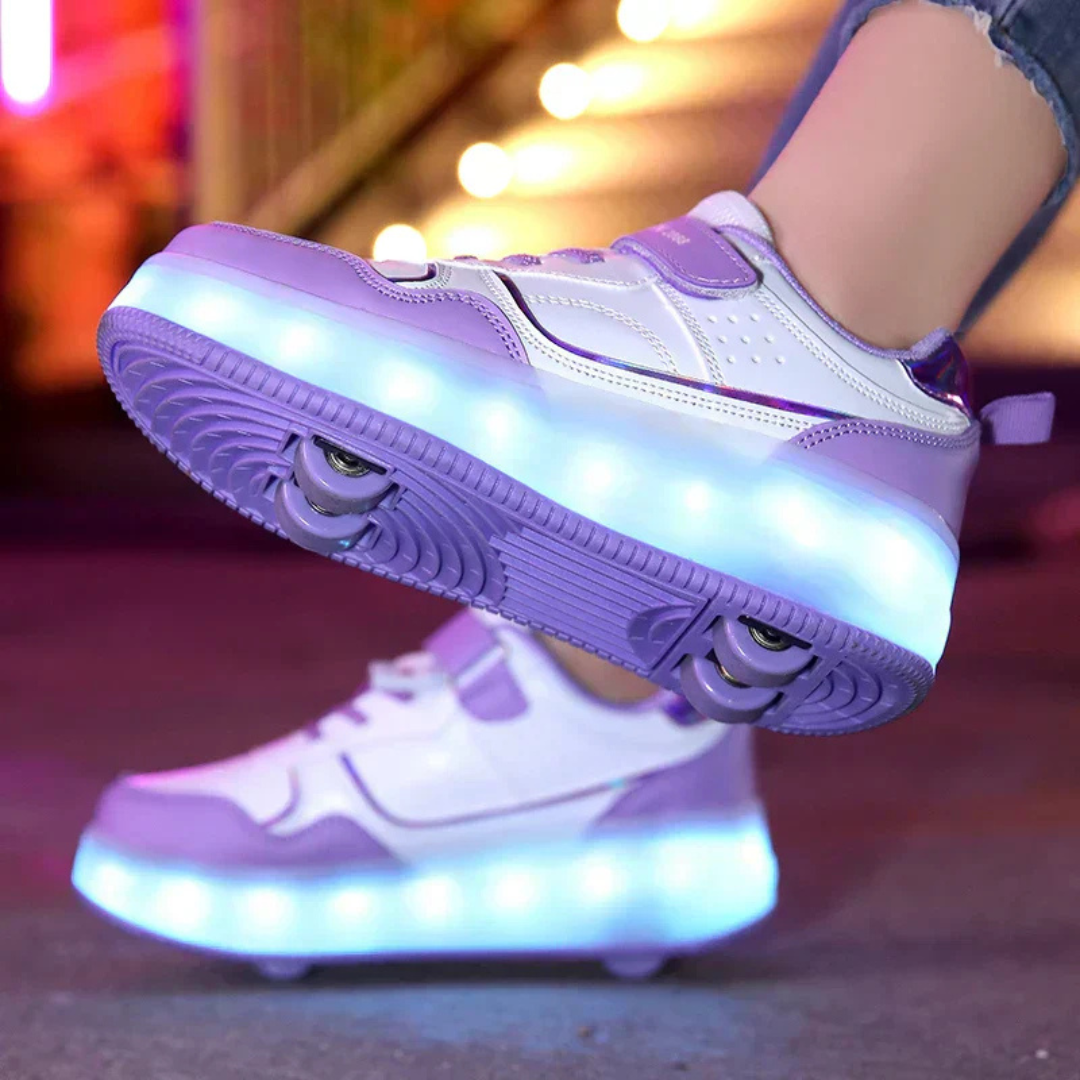 Orthopädische Kinderschuhe mit LED & Rollenfunktion – LuminoStep Skates