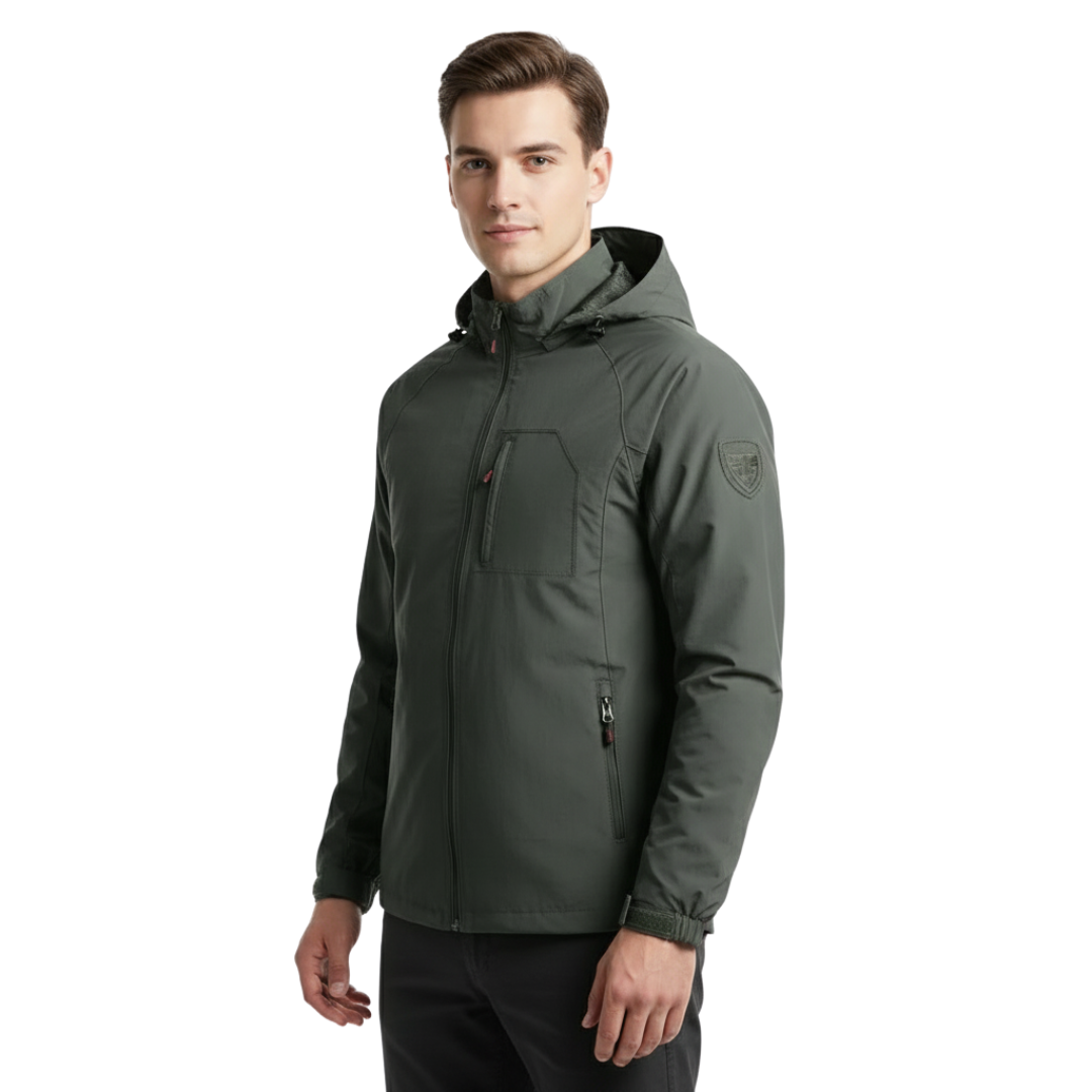 Wasserdichte Softshell-Taktikjacke für Herren – Outdoorjacke mit Kapuze