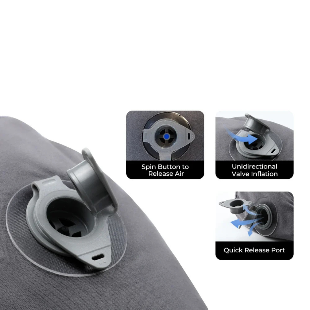 Nordspur | Restiqo Ergonomisches aufblasbares Reisekissen
