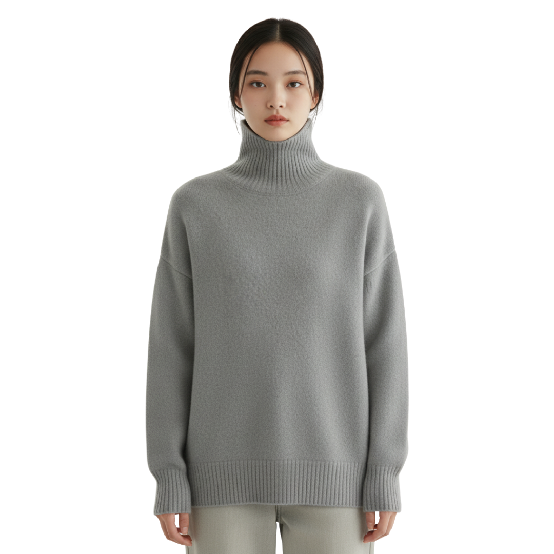 Nordspur | LuxeWool Pullover mit hohem Kragen
