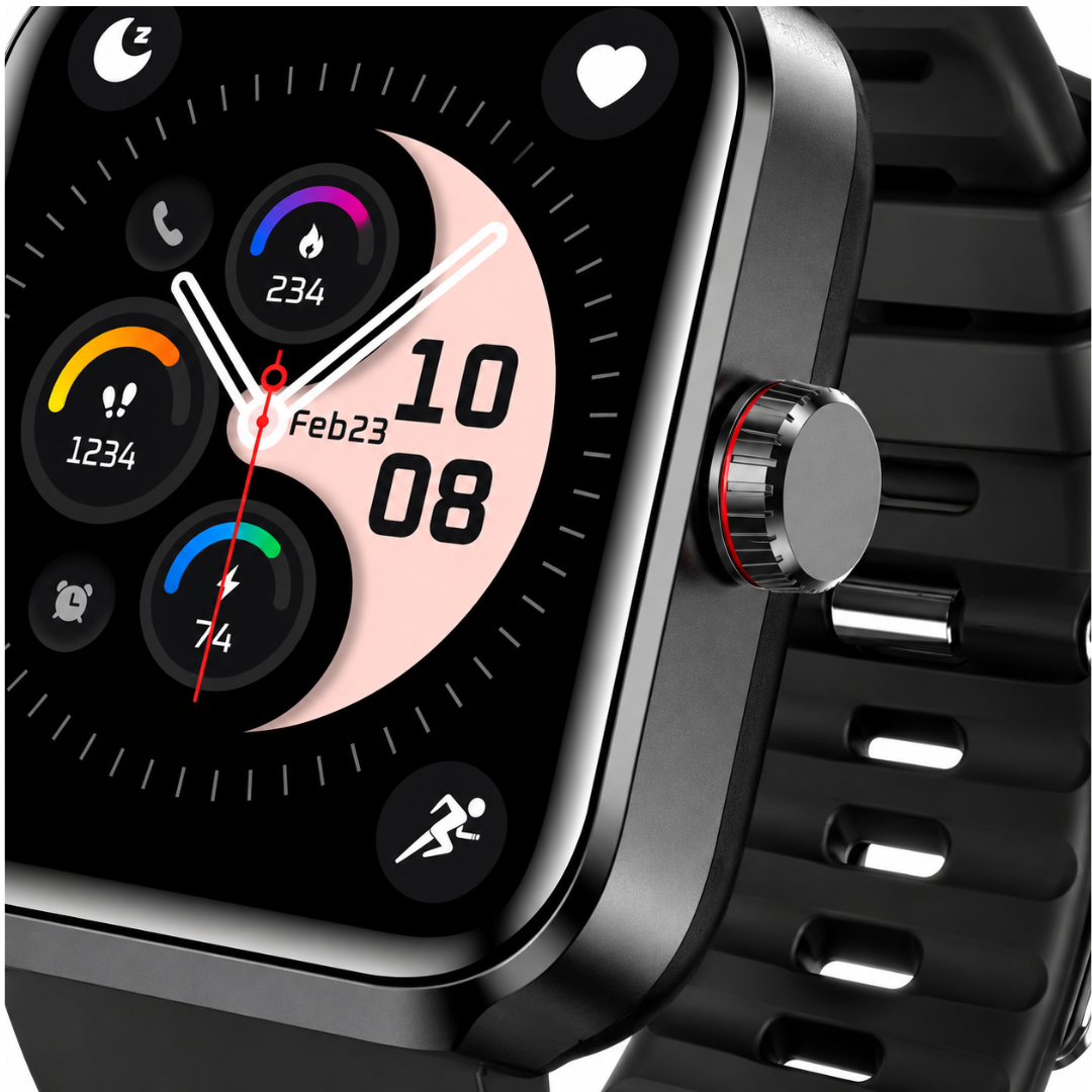 Smartwatch wasserdicht mit 7 Tagen Akku & 2 Std. Ladezeit – PulseTrack One