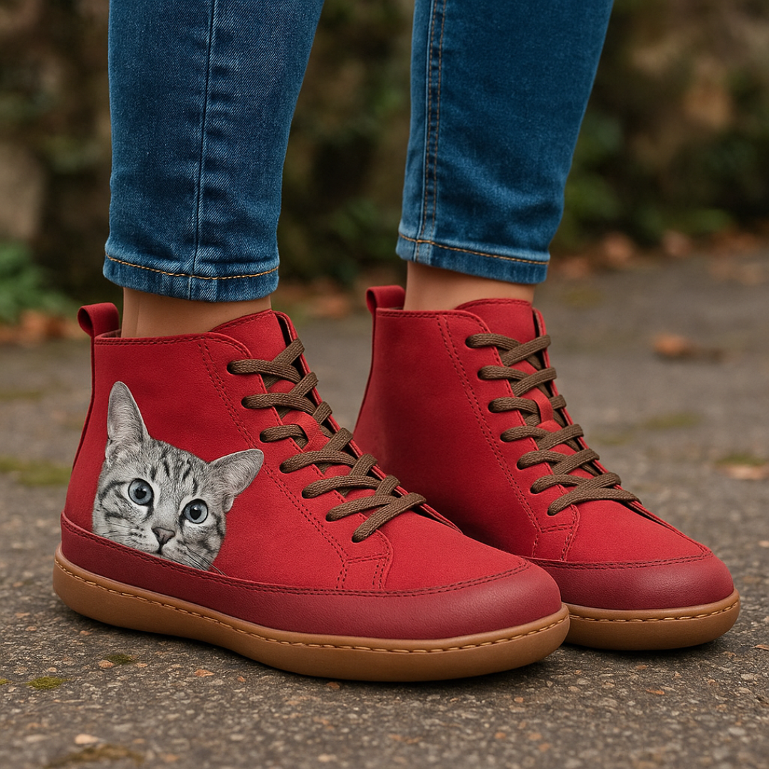 Schuhe Leder warm & stylisch – CatLovers Ankle Boots