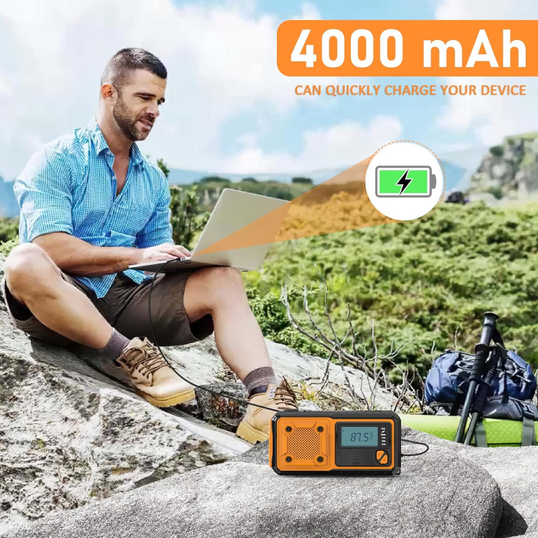 Nordspur | Solavox Tragbares Notfall-Kurbel-Radio