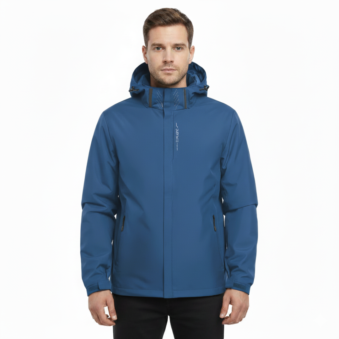 Herren Kapuzen-Wasserdichte Regenjacke – Legere Alltags-Regenjacke für Herren