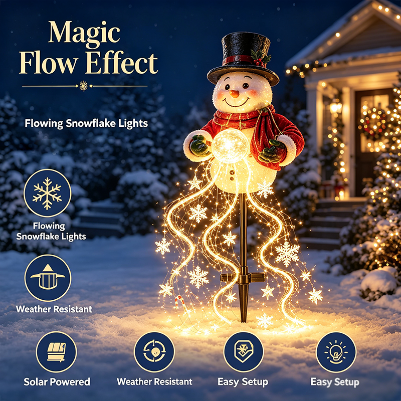 Fließendes LED-Weihnachtsgartenlicht
