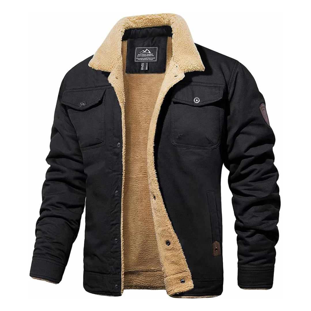 Winter Bomberjacke mit Fleece-Futter & Taschen – NordHaven Coat