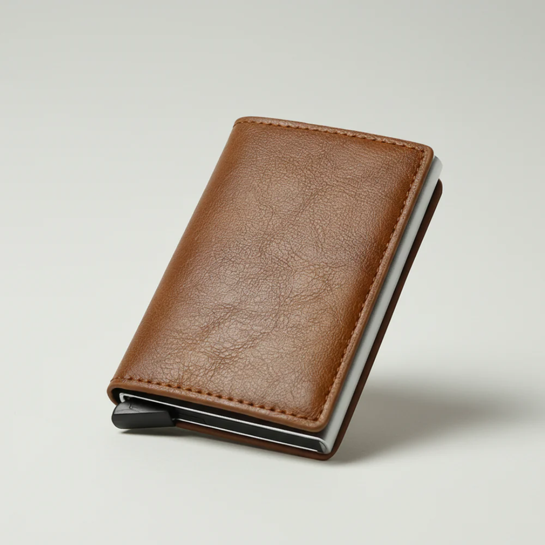 Nordspur | CardLuxe Minimalistischer Kartenhalter-Geldbörse