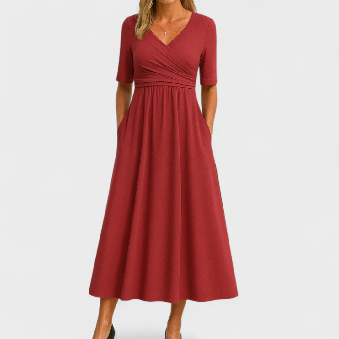 Elegantes Kleid mit Bauchkaschierung