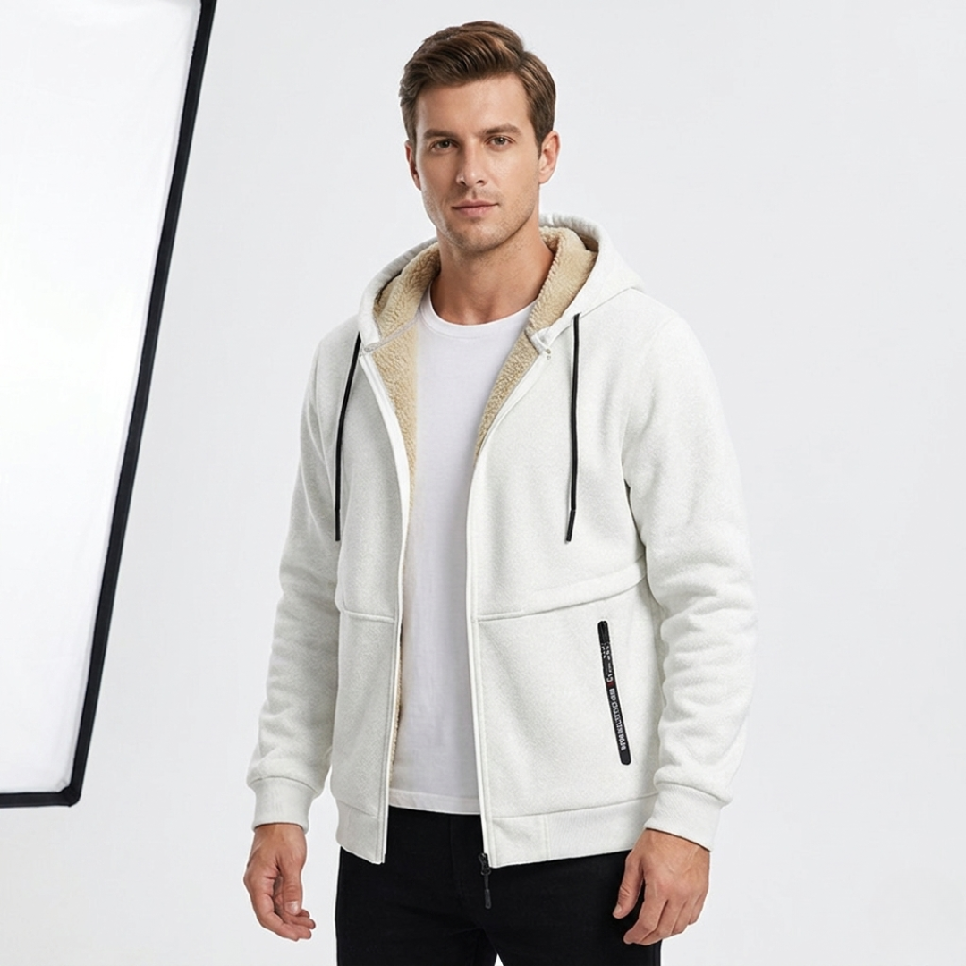 Nordspur | Schwere Kapuzenjacke mit Reißverschluss